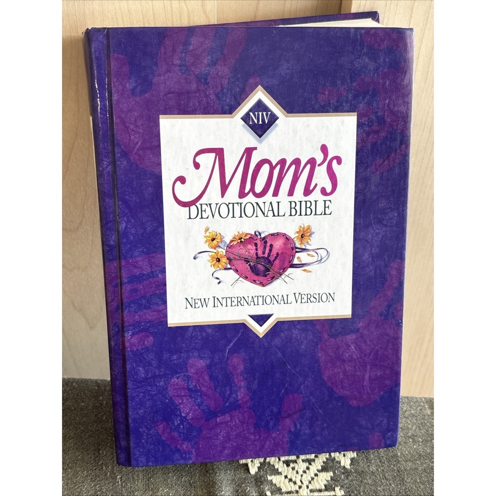 Mom's Devotional Bible Hardback Vintage New International Version 1996 GUC MOPS